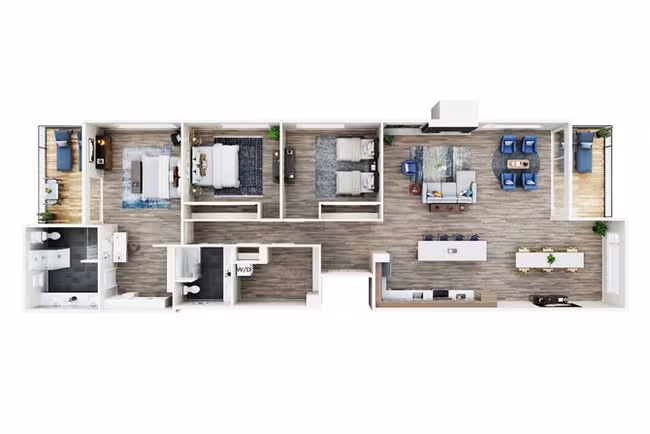 Penthouse A 1804 floor plan